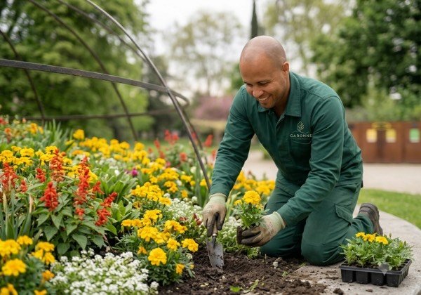 Taille de haies et bordures nettes dans un jardin de Toulouse à Montauban